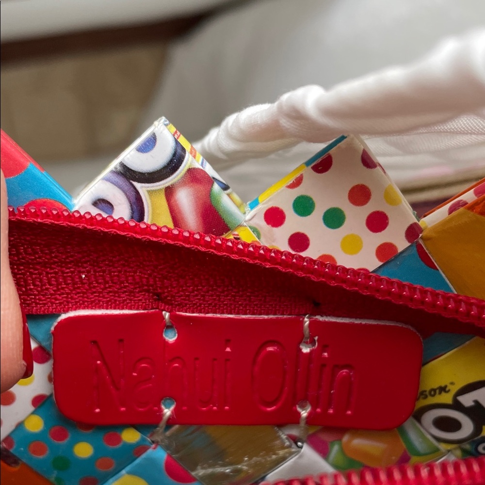 DOTS Upcycled Candy Wrapper Wristlet - Nahui Ollin - Picture 11 of 13